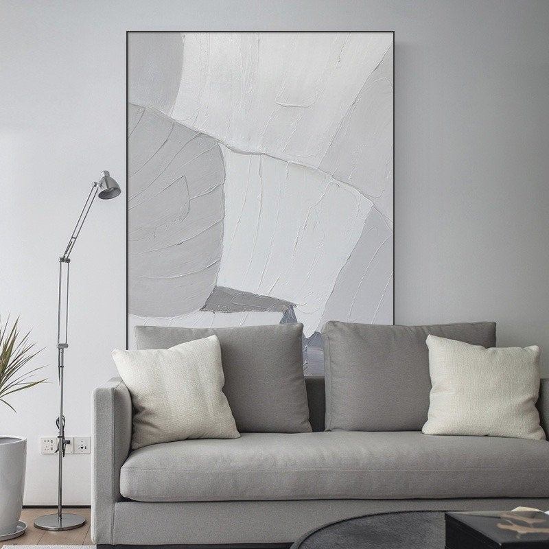 Black Minimalist Abstract Canvas Wall Art MEXU6 wall art